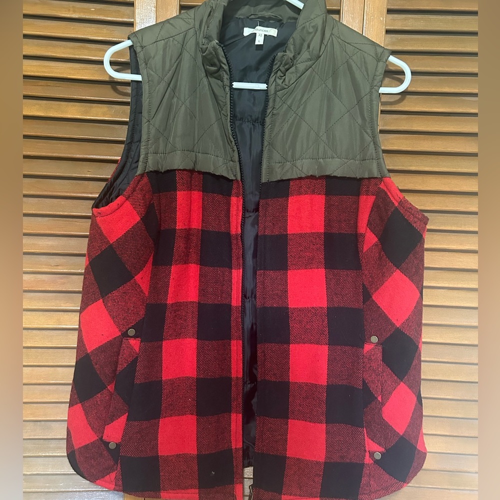 Maurices Plaid Vest